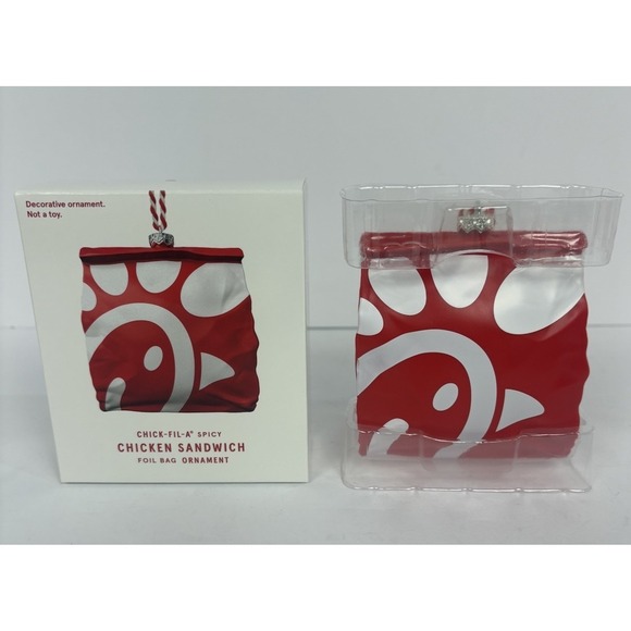 Other - Chick-Fil-A Original Spicy Chicken Sandwich Bag Holiday Ornament 2025